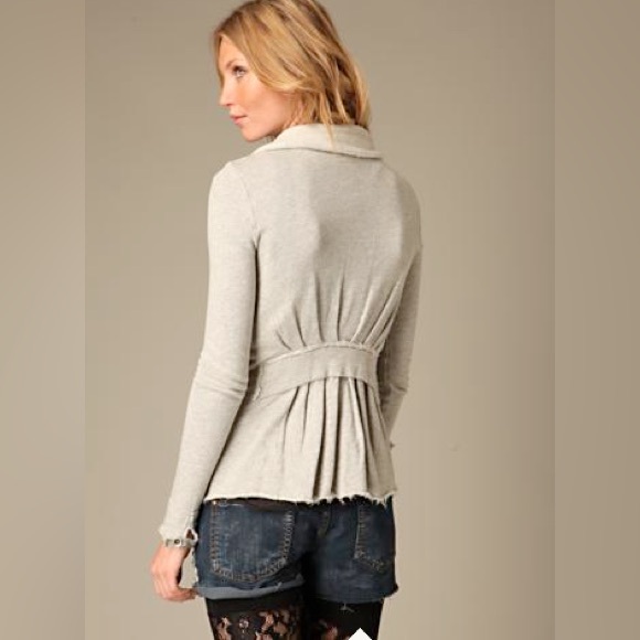 Free People Cream Bohemian Zip Up Cardigan - Picture 2 of 10